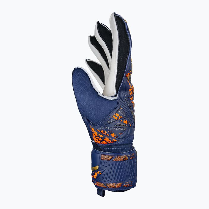Reusch Attrakt Solid premium blue/gold goalkeeper's gloves 4