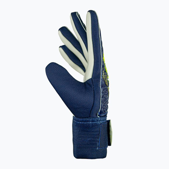 Reusch Attrakt Starter Solid premium blue/sfty yellow goalkeeper gloves 4