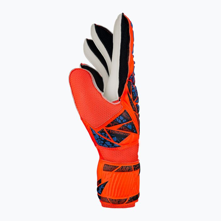 Reusch Attrakt Solid Junior hyper orng/elec blue children's goalkeeper gloves 4