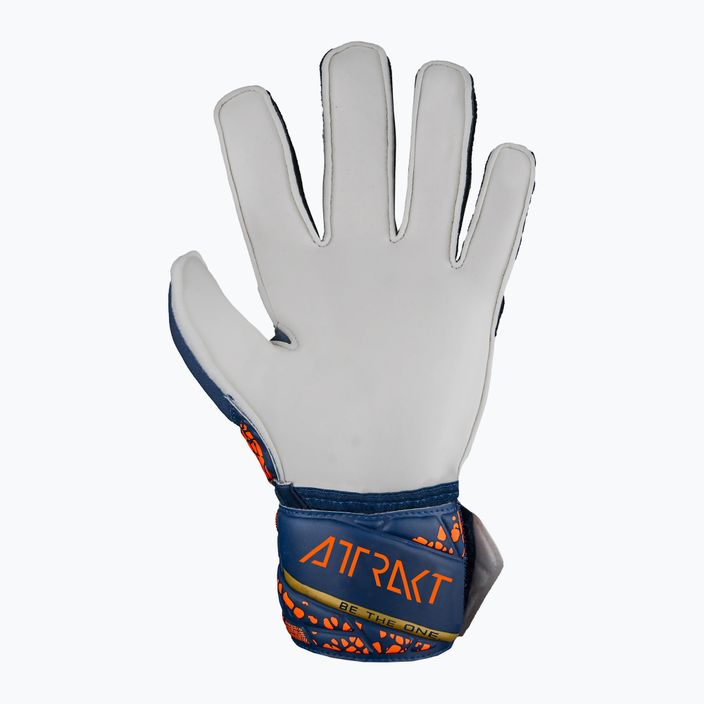 Reusch Attrakt Solid Junior premium blue/gold children's goalie gloves 3