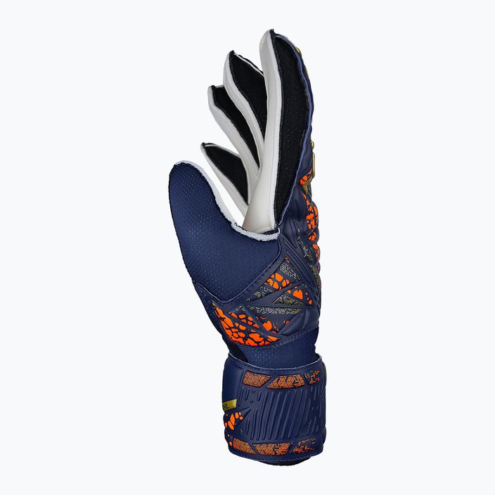 Reusch Attrakt Solid Junior premium blue/gold children's goalie gloves 4