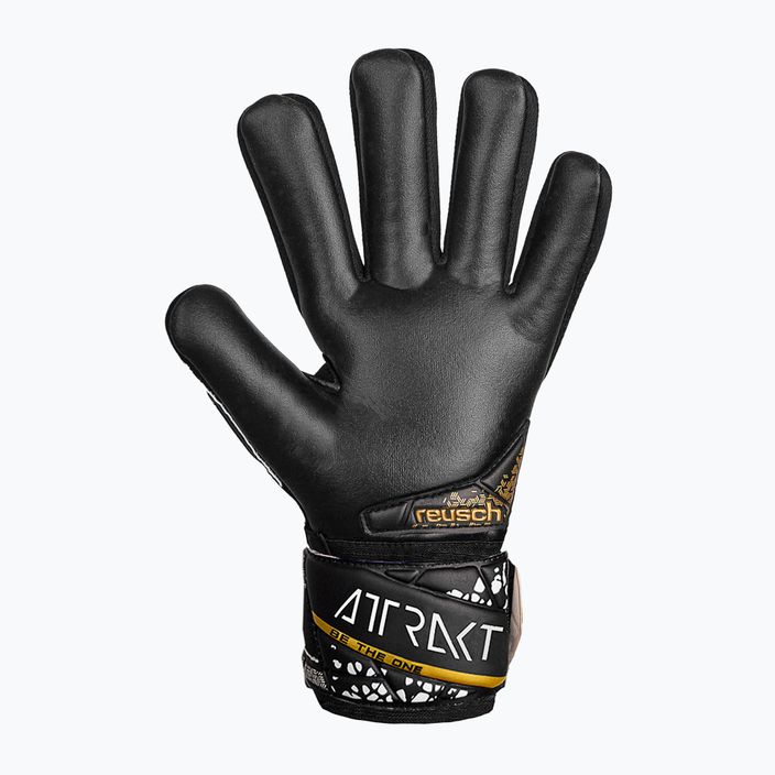 Reusch Attrakt Silver NC Finger Support Junior goalkeeper gloves black/gold/white/black 3