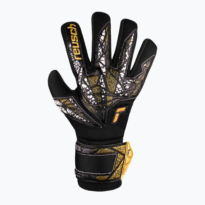 Reusch Attrakt Silver NC Finger Support goalkeeper glove black/gold/white/black 2