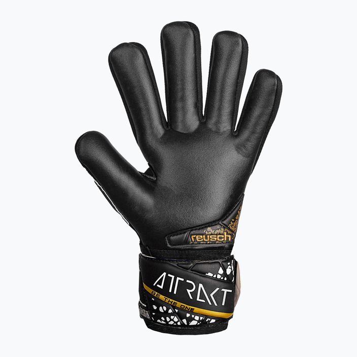 Reusch Attrakt Silver NC Finger Support goalkeeper glove black/gold/white/black 3