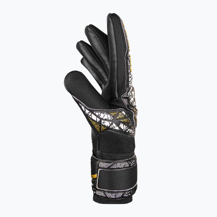 Reusch Attrakt Silver NC Finger Support goalkeeper glove black/gold/white/black 4