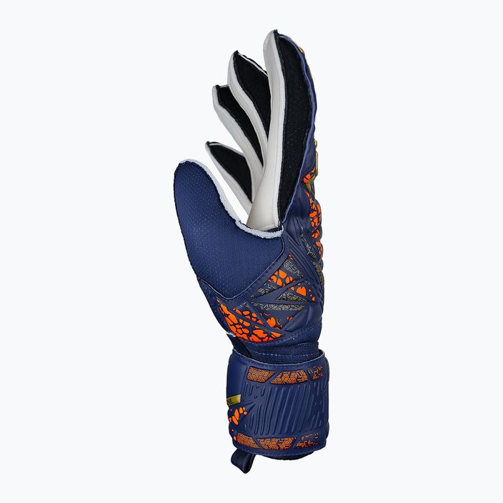 Reusch Attrakt Grip Junior premium blue/gold children's goalkeeping gloves 4