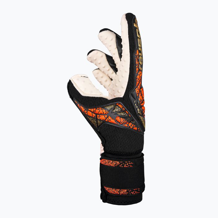Reusch Attrakt SpeedBump Ortho-Tec goalkeeper gloves black/gold/orange 4