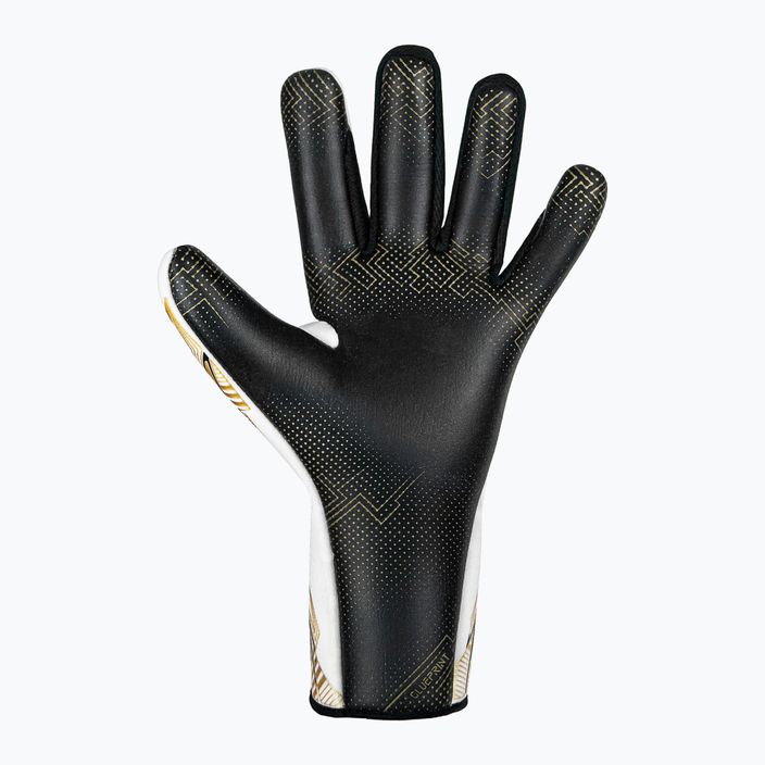 Reusch Pure Contact Gold X GluePrint Strapless goalkeeper gloves white/gold/black 3