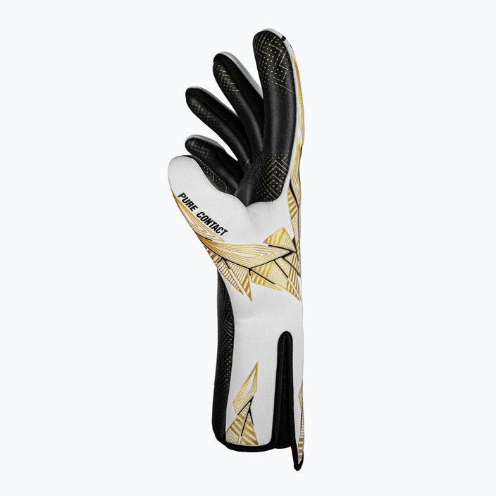 Reusch Pure Contact Gold X GluePrint Strapless goalkeeper gloves white/gold/black 4