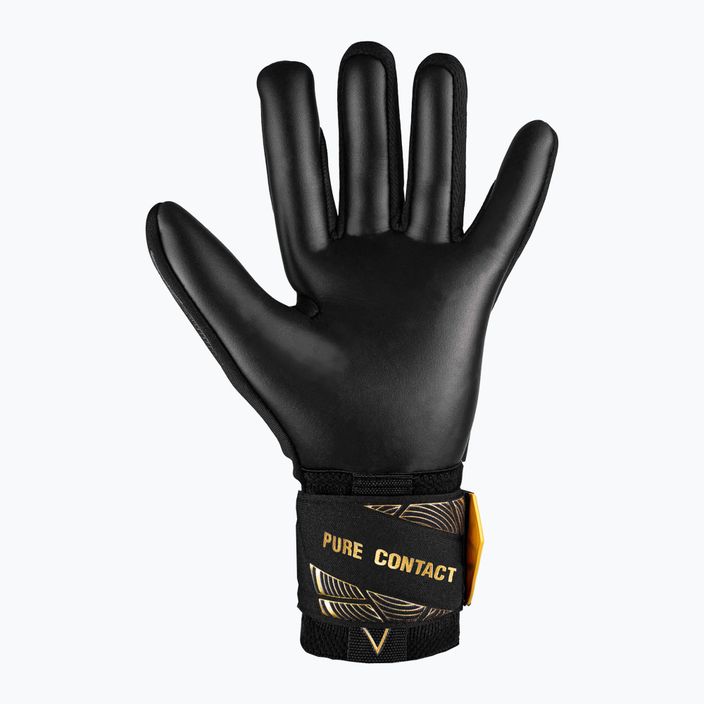 Reusch Pure Contact Infinity goalkeeper gloves black/gold/black 3