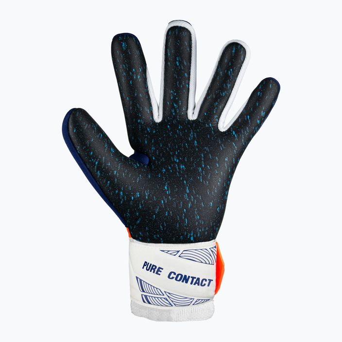 Reusch Pure Contact Fusion Junior premium blue/electric orange/black children's goalkeeping gloves 3