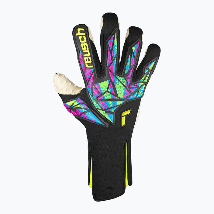 Reusch Attrakt SpeedBump Strapless goalkeeper gloves black/safety yellow 2