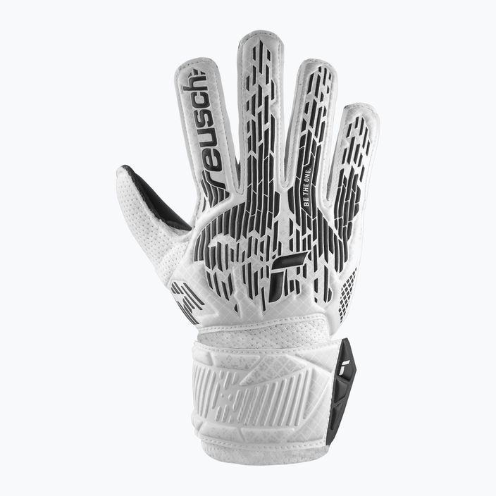 Reusch Attrakt Solid Junior white/black children's goalkeeper gloves 2