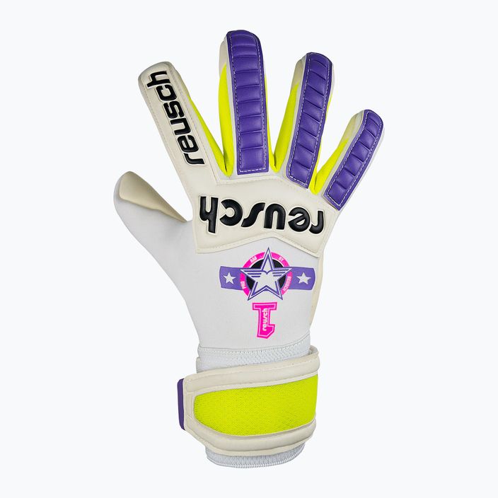 Reusch Legacy Pro Am Gold X white/purple goalkeeper's gloves 2