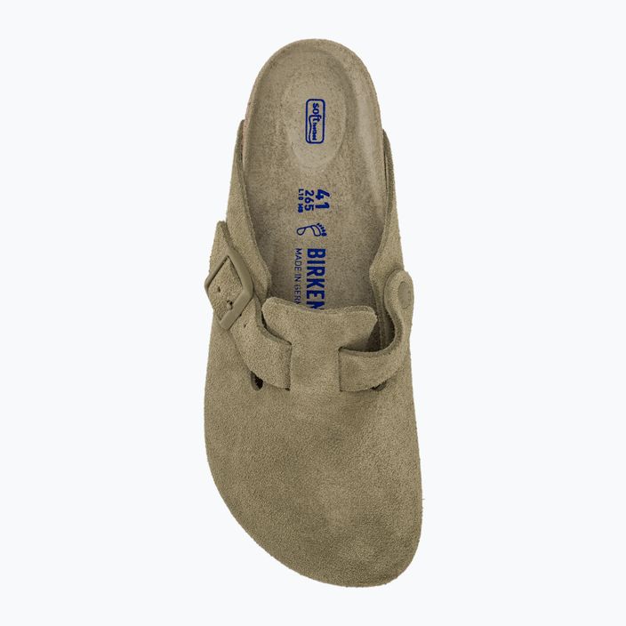 BIRKENSTOCK Boston SFB VL Regular faded khaki slides 6