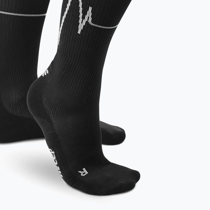 CEP Heartbeat men's compression running socks black WP30KC2 7