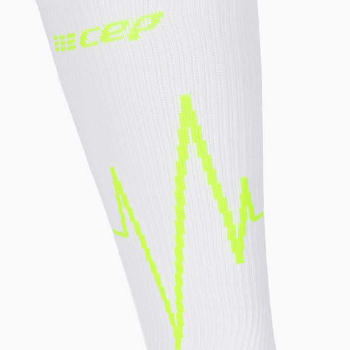 CEP Heartbeat women's compression running socks white WP20PC2 3