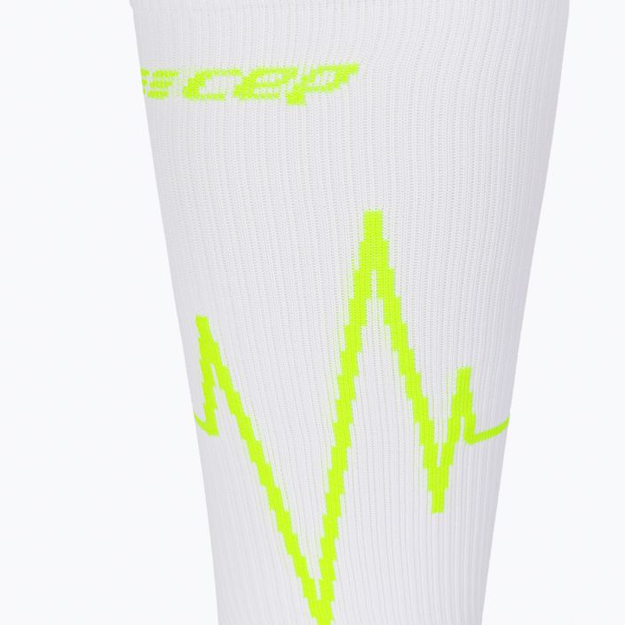 CEP Heartbeat men's compression running socks white WP30PC2 3