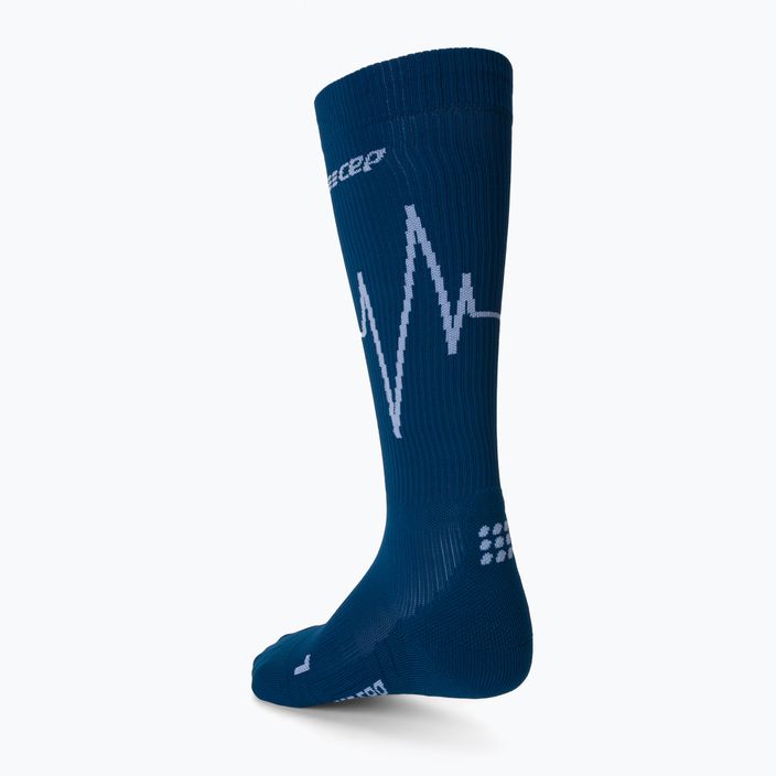 CEP Heartbeat women's compression running socks blue WP20NC2 2