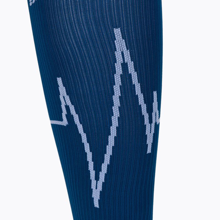 CEP Heartbeat blue men's compression running socks WP30NC2 3