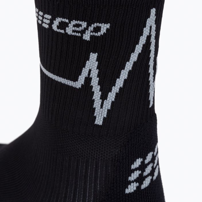 CEP Heartbeat women's compression running socks black WP2CKC2 3