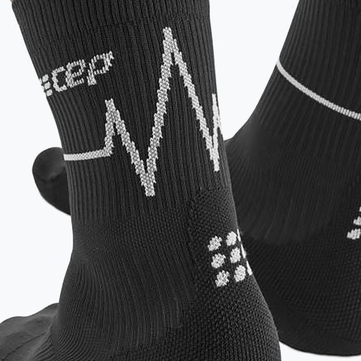 CEP Heartbeat women's compression running socks black WP2CKC2 6