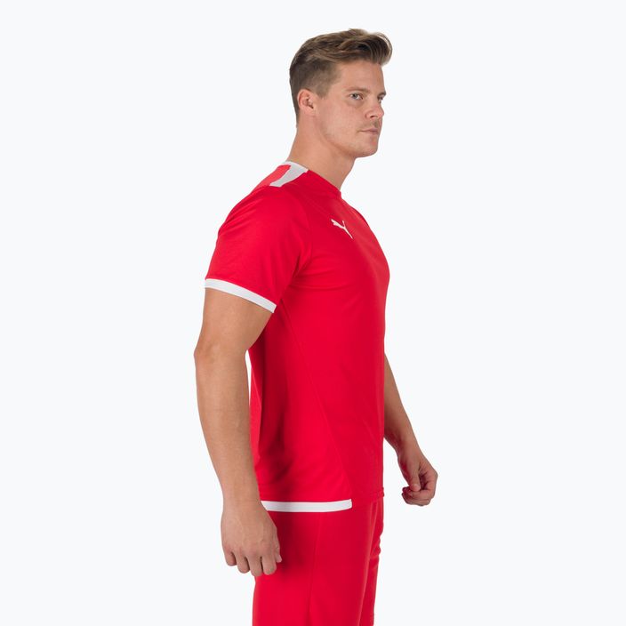 Men's PUMA teamLIGA Jersey football shirt red 704917 01 3