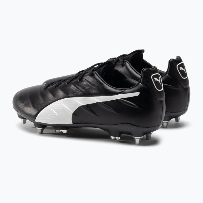 PUMA King Platinum 21 MXSG men's football boots black and white 106545 01 3