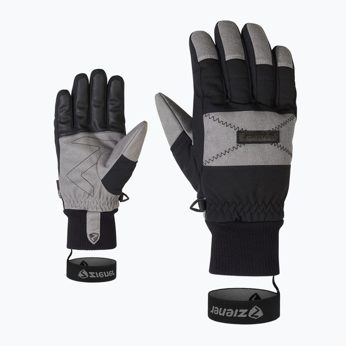 Men's ski glove ZIENER Gendo AS black 801088 7