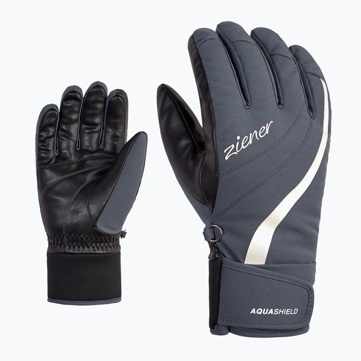 Women's Ski Gloves ZIENER Kitty AS grey 801165 7