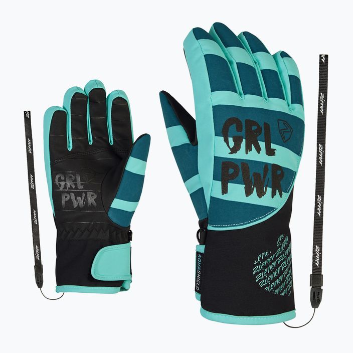 Children's ski glove ZIENER Liwa AS PR blue 801997 6