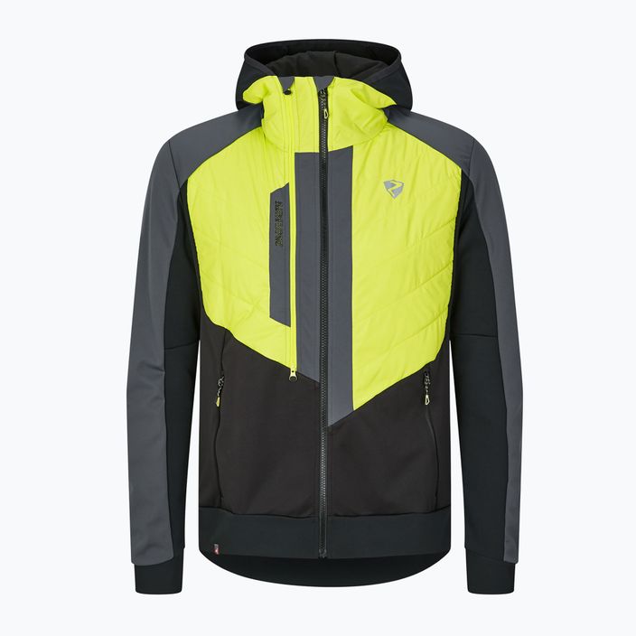 Men's hybrid ski jacket ZIENER Nalik grey-yellow 224278 5