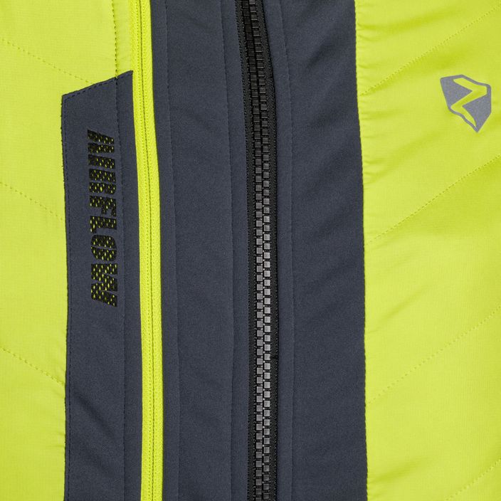 Men's hybrid ski jacket ZIENER Nalik grey-yellow 224278 3