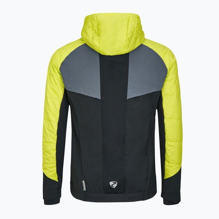 Men's hybrid ski jacket ZIENER Nakos yellow-grey 224280 2