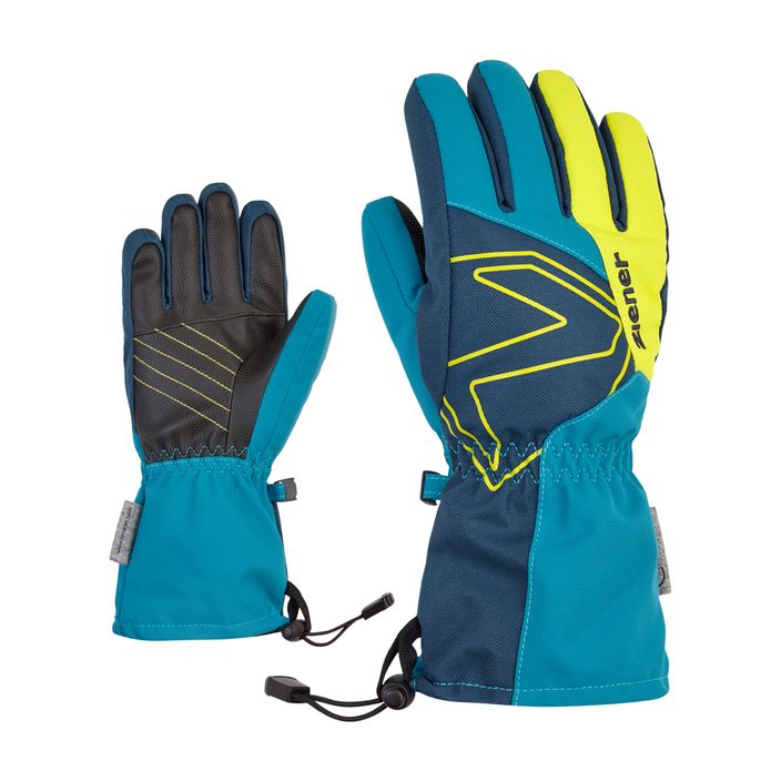 Children's ski glove ZIENER Laval AS AW teal crystal 2