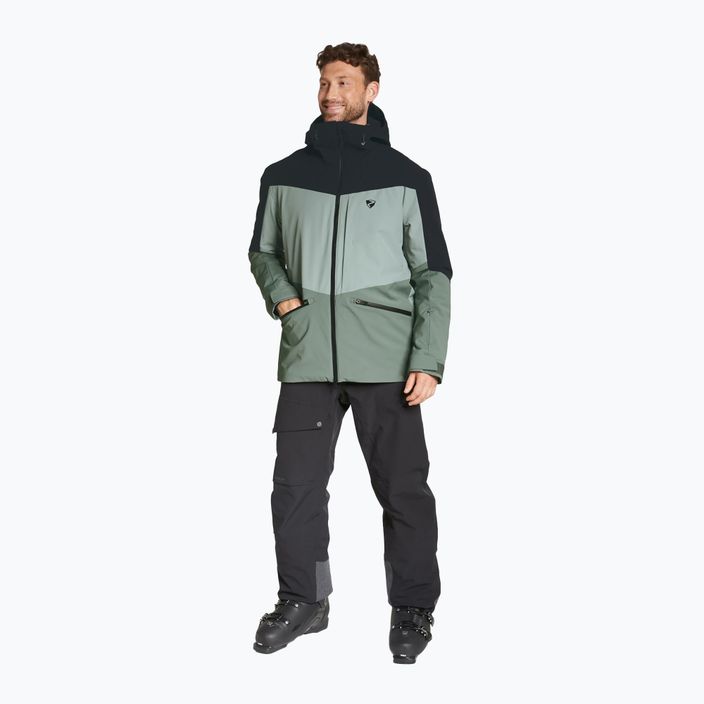 Men's ski jacket ZIENER Triglav green mud 3