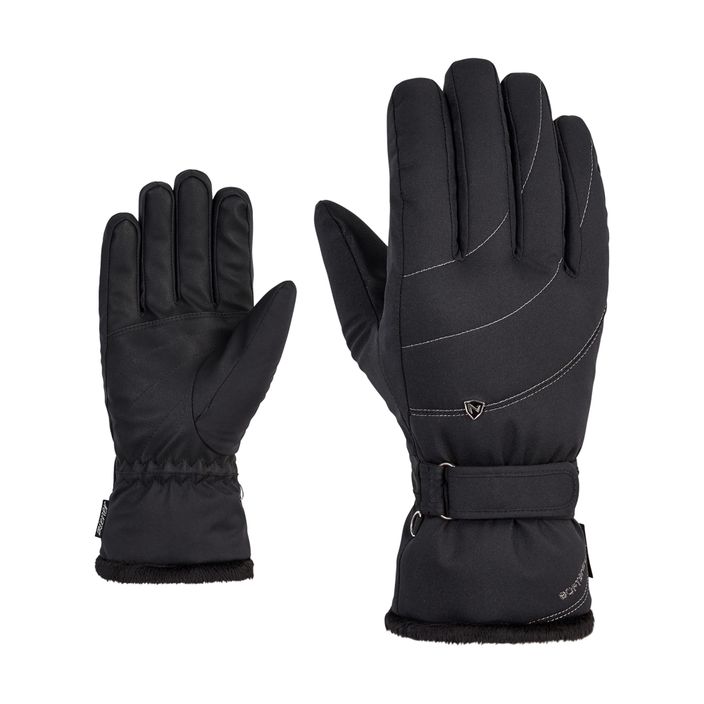 Women's Ski Gloves ZIENER Kahli PR black 2