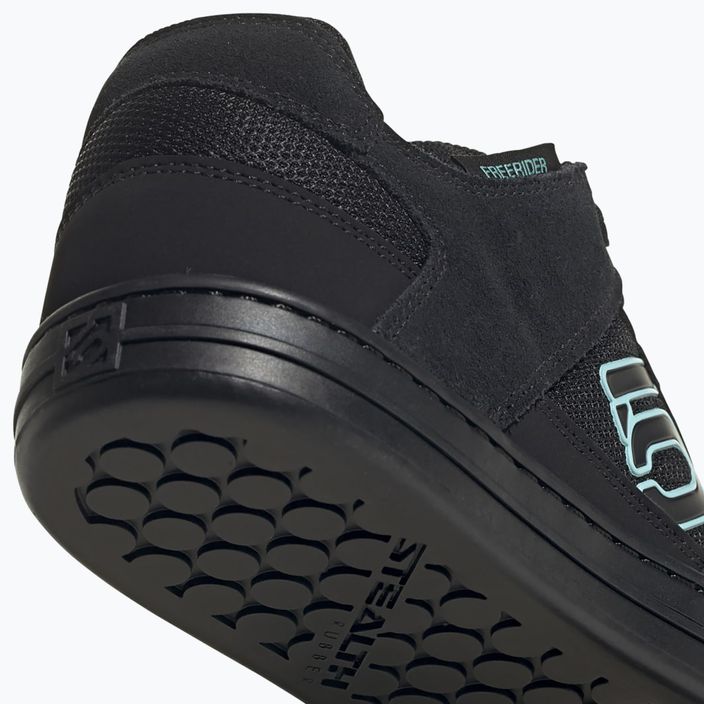 Women's platform cycling shoes adidas FIVE TEN Freerider core black/acid mint/core black 11
