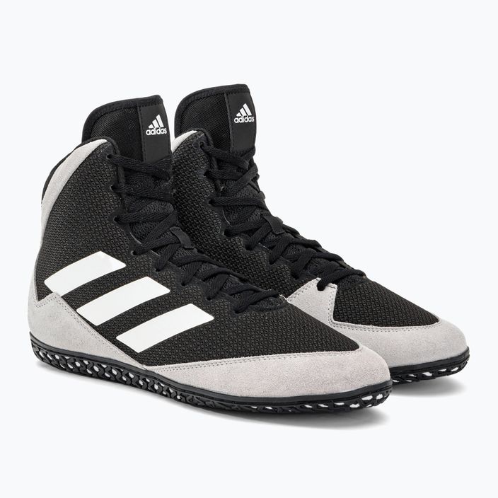 Adidas Mat Wizard 5 boxing shoes black and white FZ5381 4