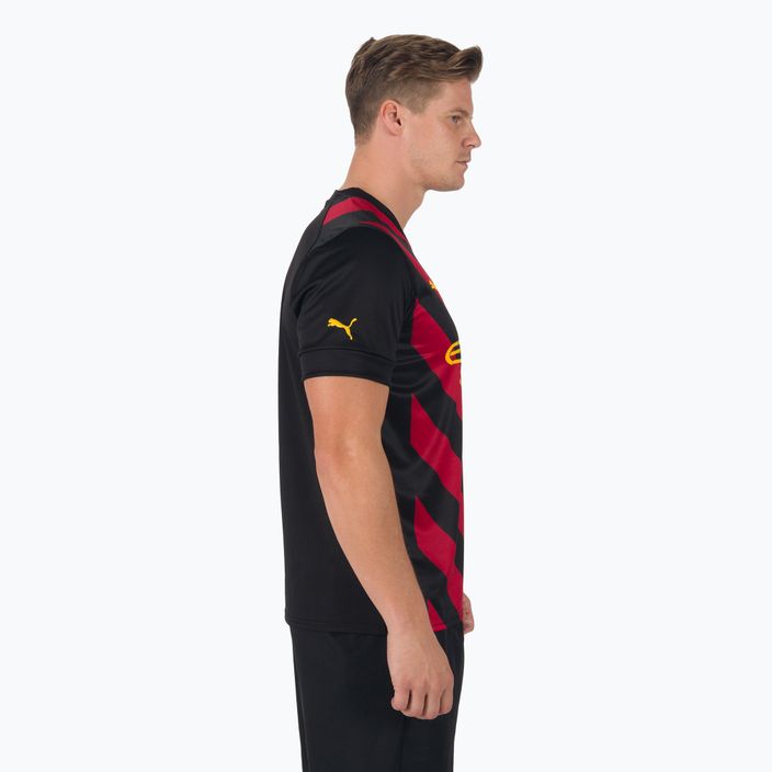 Men's football jersey PUMA Mcfc Away Jersey Replica black/red 765722 02 3