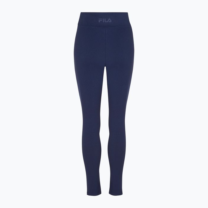 FILA women's leggings Bozcaada High Waist Rib medieval blue 2