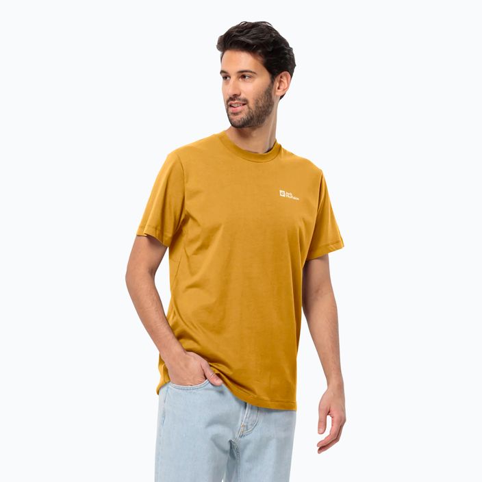 Jack Wolfskin men's Essential curry t-shirt