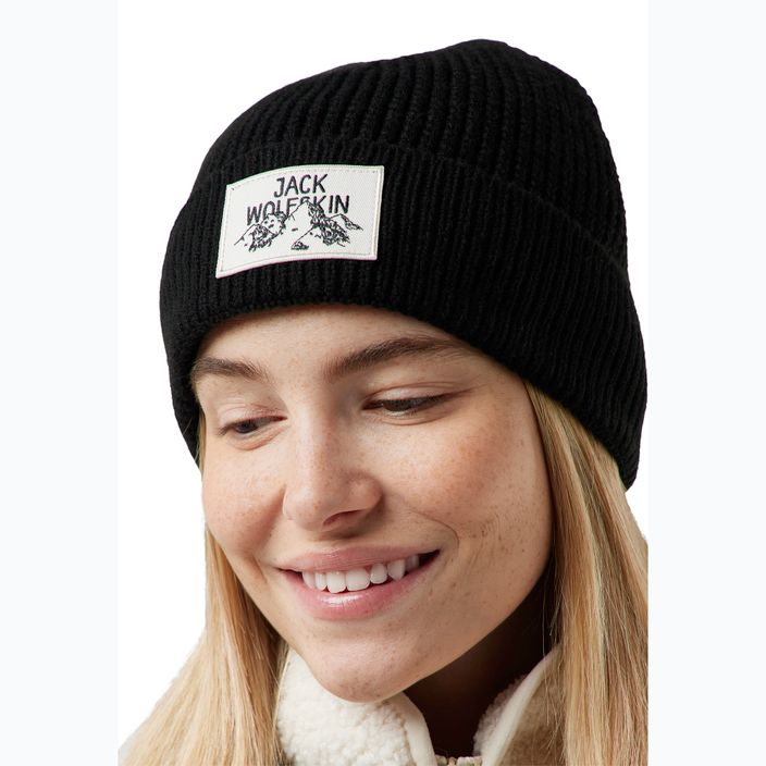 Jack Wolfskin Badge winter beanie black 4