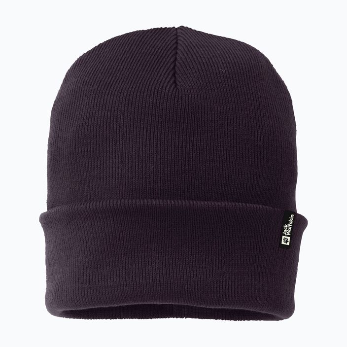 Jack Wolfskin Rib winter beanie midnight plum