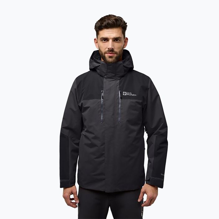 Jack Wolfskin men's Jasper 3In1 phantom jacket