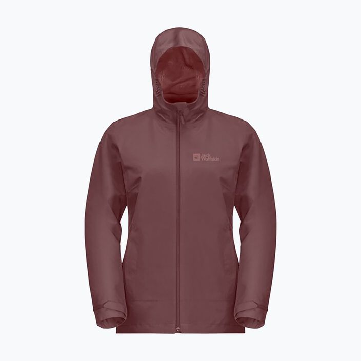 Jack Wolfskin women's Moonrise 3In1 jacket red ochre 2