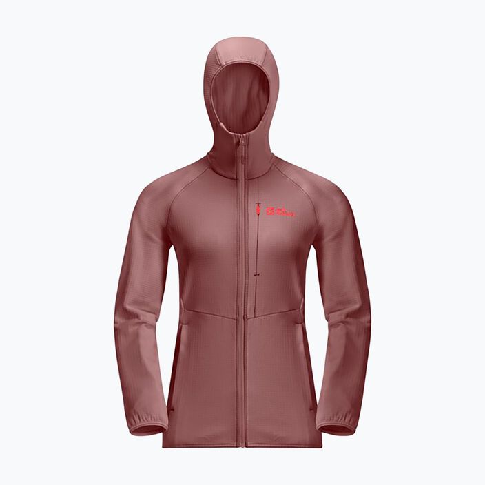 Jack Wolfskin women's fleece jacket Kolbenberg Hooded Fz mineral red 2