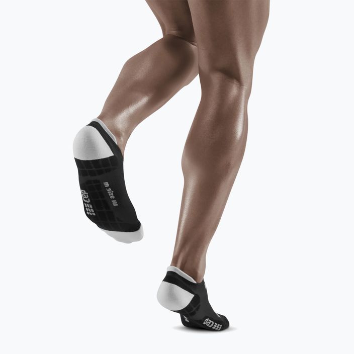 CEP Ultralight No Show black/light grey men's compression running socks 5