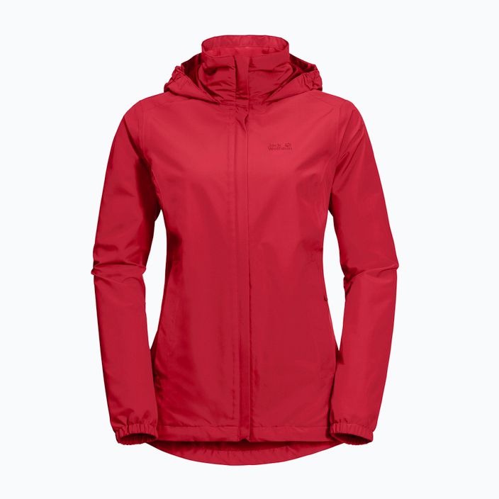 Jack Wolfskin women's Stormy Point rain jacket red 1111201_2178 5