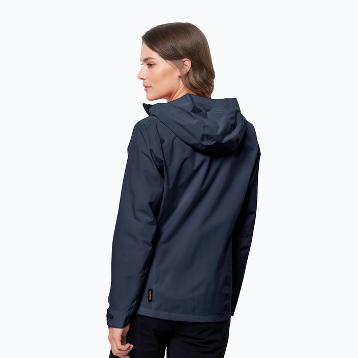 Jack Wolfskin women's hardshell jacket Pack & Go Shell navy blue 1111514_1010 2
